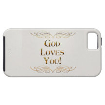 ¡Dios le ama! iPhone 5 Cárcasas