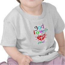 Dios me ama camisetas