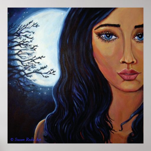 Diosa de la luna y de las estrellas - poster