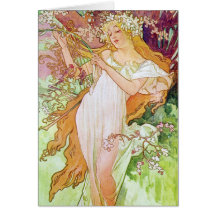 Diosa de la primavera felicitaciones