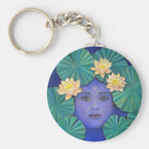 Diosa de Lotus Llavero