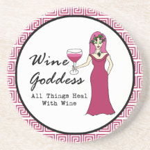 Diosa del vino "que todas las cosas curan." Llave  Posavaso Para Bebida