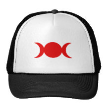 Diosa triple roja gorro de camionero