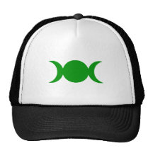 Diosa triple verde gorra