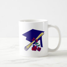 Diploma del casquillo y subió tazas