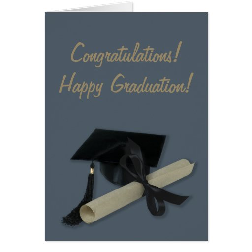 Diploma y casquillo de la graduación (tablero del  felicitacion 