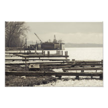 Dique seco en el río Ohio Foto
