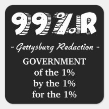 dirección de 99%r Gettysburg Calcomanía Cuadradas Personalizadas
