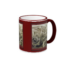 Direcciones del ejemplo del vintage tazas