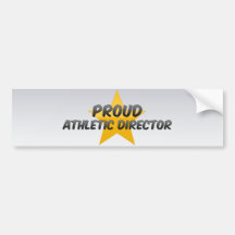 Director atlético orgulloso pegatina de parachoque