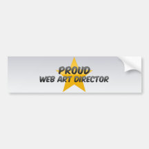 Director de arte orgulloso de Web Pegatina De Parachoque