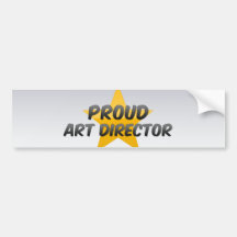 Director de arte orgulloso pegatina de parachoque