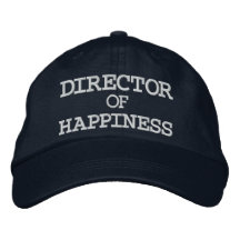 DIRECTOR, DE, FELICIDAD GORRAS DE BEISBOL BORDADAS