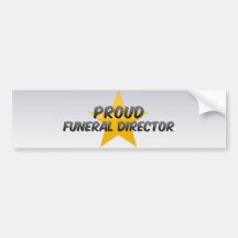 Director de funeraria orgulloso etiqueta de parachoque