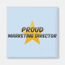 Director de marketing orgulloso imán para frigorifico