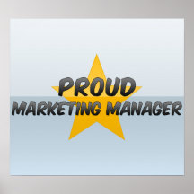 Director de marketing orgulloso poster