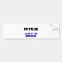 Director ejecutivo futuro pegatina de parachoque