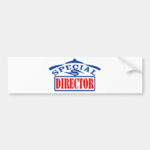 director especial etiqueta de parachoque