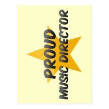 Director musical orgulloso tarjeta postal