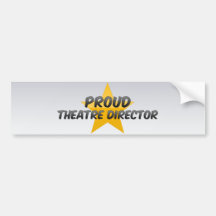 Director orgulloso del teatro pegatina de parachoque