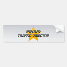 Director orgulloso del tráfico pegatina de parachoque