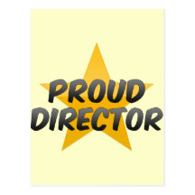 Director orgulloso postal