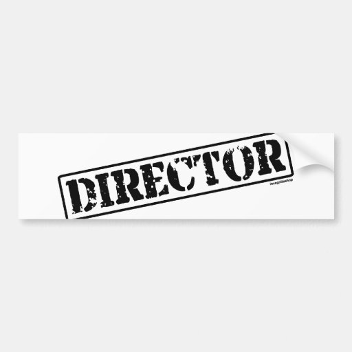 Director Stamp Pegatina De Parachoque