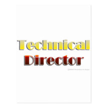 Director técnico (texto solamente) tarjetas postales