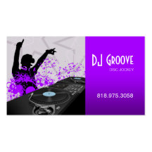 Disc jockey del disc jockey de Hip Hop - tarjeta d Tarjeta De Visita