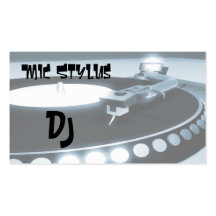 Disc jockey plantillas de tarjetas personales