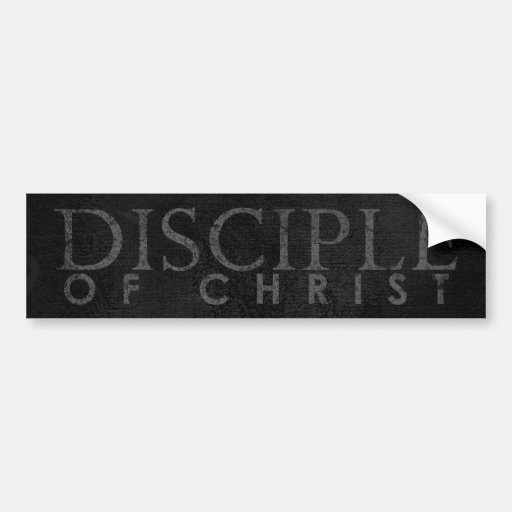 Discípulo de Cristo Pegatina De Parachoque