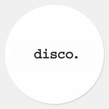 disco. etiqueta redonda