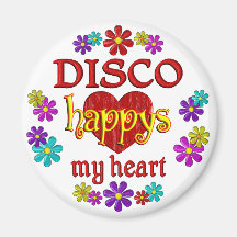 Disco feliz imán de frigorifico