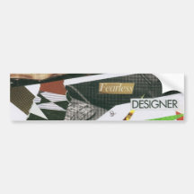 Diseñador audaz pegatina de parachoque