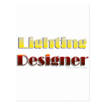 Diseñador de iluminación (texto solamente) postal