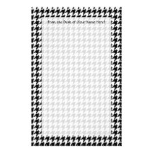 Diseñador de moda elegante negro/blanco de Houndst Papeleria De Diseño
