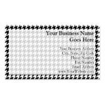 Diseñador de moda elegante negro/blanco de Houndst Tarjetas De Visita