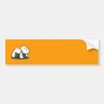 Diseñador de Westie Etiqueta De Parachoque