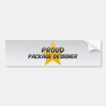 Diseñador orgulloso del paquete etiqueta de parachoque