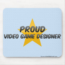 Diseñador orgulloso del videojuego alfombrillas de raton