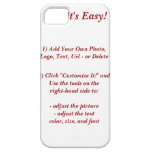 DISEÑE SU PROPIA caja de tarjeta de Barely There I iPhone 5 Case-Mate Protector
