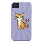 Diseñe su propio gato del dibujo animado Case-Mate iPhone 4 protectores