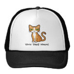 Diseñe su propio gato del dibujo animado gorros bordados