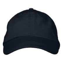 Diseñe su propio gorra bordado - azul marino gorra de béisbol
