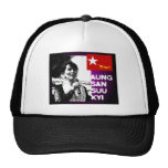 Diseño 1 de Aung San Suu Kyi Gorros Bordados