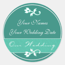 Diseño 4 del pegatina de la elegancia del boda