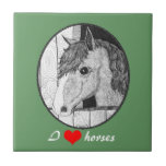 Diseño a solas de la teja del caballo
