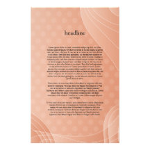 Diseño abstracto anaranjado suave de las formas  papeleria