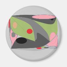 Diseño abstracto imán para frigorifico