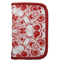 Diseño abstracto moderno rojo en el fondo blanco organizador